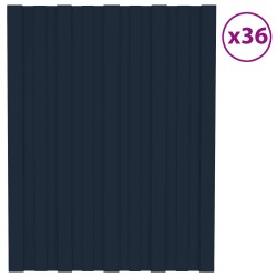 Panneau de toiture 36 pcs Anthracite 60 x 45 cm Acier galvanisé 635852635852