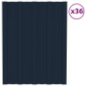 Panneau de toiture 36 pcs Anthracite 60 x 45 cm Acier galvanisé 635852635852