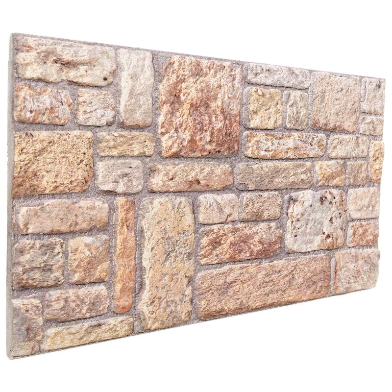 Panneaux muraux 10 pcs Marron clair et blanc 100 x 50 cm 635853635853