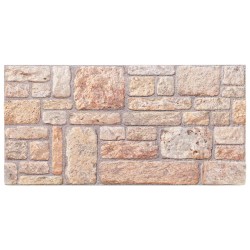 Panneaux muraux 10 pcs Marron clair et blanc 100 x 50 cm 635853635853