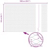 Clôture hexagonale avec base en béton 10 x 1,5 m Argenté Maille 635855635855