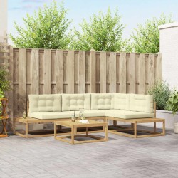 Ensemble de canapés d'extérieur Blanc 79 x 79 x 37 cm Polyester 635861635861