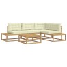 Ensemble de canapés d'extérieur Blanc 79 x 79 x 37 cm Polyester 635861635861