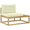 Ensemble de canapés d'extérieur Blanc 79 x 79 x 37 cm Polyester 635861635861
