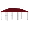 Gazebo avec murs latéraux 6 x 3 m Bordeaux Polyester et Acier 635865635865