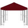 Gazebo avec murs latéraux 6 x 3 m Bordeaux Polyester et Acier 635865635865
