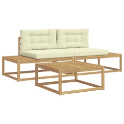 Ensemble de canapés d'extérieur Blanc 79 x 79 x 37 cm Polyester 635866635866