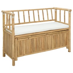 Banc de Rangement de Jardin 110 x 47 x 80 cm Bambou Naturel 635873635873