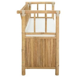 Banc de Rangement de Jardin 110 x 47 x 80 cm Bambou Naturel 635873635873