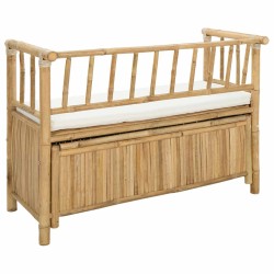 Banc de Rangement de Jardin 110 x 47 x 80 cm Bambou Naturel 635873635873