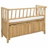 Banc de Rangement de Jardin 110 x 47 x 80 cm Bambou Naturel 635873635873