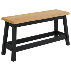 Banc de salle à manger EKAI Noir 91,5 x 29 x 45,5 cm 635874635874