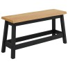 Banc de salle à manger EKAI Noir 91,5 x 29 x 45,5 cm 635874635874