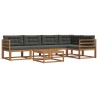 Ensemble de canapés d'extérieur 6 pcs Naturel et Anthracite 635875635875