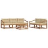 Ensemble de canapés d'extérieur 6 pcs Naturel et Beige 635877635877