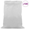 Sacs tissés 100 pcs Blanc 50 x 80 cm PP 635884635884