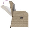 Salon de jardin avec coussins 3 pcs beige résine tressée 635885635885