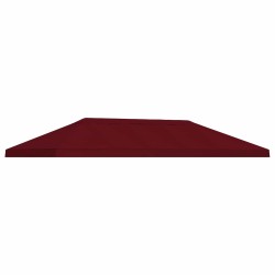 Housse de canopée de gazebo 6 x 3 m Bordeaux Polyester 190 635890635890