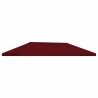 Housse de canopée de gazebo 6 x 3 m Bordeaux Polyester 190 635890635890