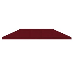 Housse de canopée de gazebo 6 x 3 m Bordeaux Polyester 190 635890635890