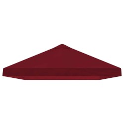 Housse de canopée de gazebo 6 x 3 m Bordeaux Polyester 190 635890635890