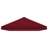 Housse de canopée de gazebo 6 x 3 m Bordeaux Polyester 190 635890635890