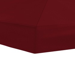 Housse de canopée de gazebo 6 x 3 m Bordeaux Polyester 190 635890635890