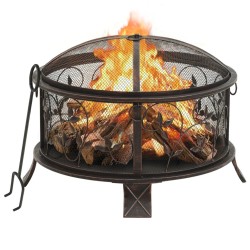 Foyer rustique avec tisonnier 67,5 cm XXL Acier 635906635906