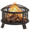 Foyer rustique avec tisonnier 67,5 cm XXL Acier 635906635906