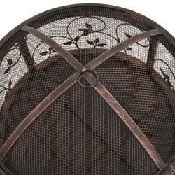 Foyer rustique avec tisonnier 67,5 cm XXL Acier 635906635906