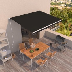 Auvent rétractable automatique 450x350 cm Anthracite 635914635914