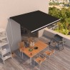 Auvent rétractable automatique 450x350 cm Anthracite 635914635914