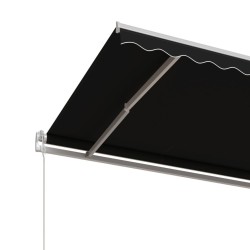 Auvent rétractable automatique 450x350 cm Anthracite 635914635914