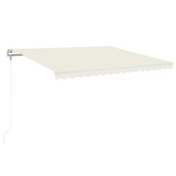 Auvent rétractable automatique 450x350 cm Crème 635915635915