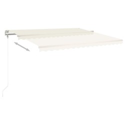 Auvent rétractable automatique 450x350 cm Crème 635915635915