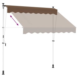 Auvent rétractable manuel Taupe 400 cm 635916635916