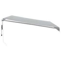 Auvent rétractable automatique anthracite et blanc 450x350 cm 635918635918