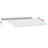 Auvent rétractable automatique anthracite et blanc 450x350 cm 635918635918