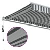 Auvent rétractable automatique anthracite et blanc 450x350 cm 635918635918