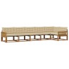 Ensemble de canapés d'extérieur 6 pcs Naturel et Beige 635925635925
