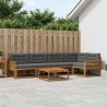 Ensemble de canapés d'extérieur 6 pcs Naturel et Anthracite 635938635938