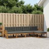 Ensemble de canapés d'extérieur 5 pcs Naturel et Anthracite 635942635942