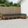 Ensemble de canapés d'extérieur 6 pcs Naturel et Anthracite 635945635945