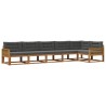 Ensemble de canapés d'extérieur 6 pcs Naturel et Anthracite 635945635945