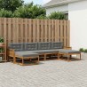 Ensemble de canapés d'extérieur 6 pcs Naturel et Anthracite 635947635947