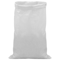 Sacs tissés 100 pcs Blanc 65 x 105 cm PP 635951635951