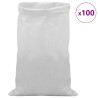 Sacs tissés 100 pcs Blanc 65 x 105 cm PP 635951635951