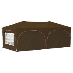 Tente de fête pop-up 575 x 288 x 245 cm Taupe Tissu Oxford 635952635952