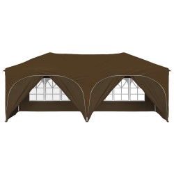 Tente de fête pop-up 575 x 288 x 245 cm Taupe Tissu Oxford 635952635952