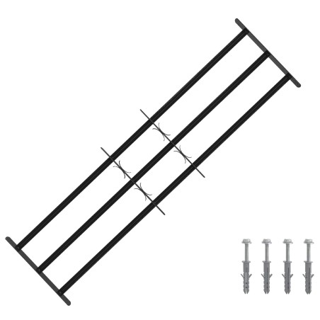 Grille de sécurité pour fenêtres avec 3 barres transversales 635957635957